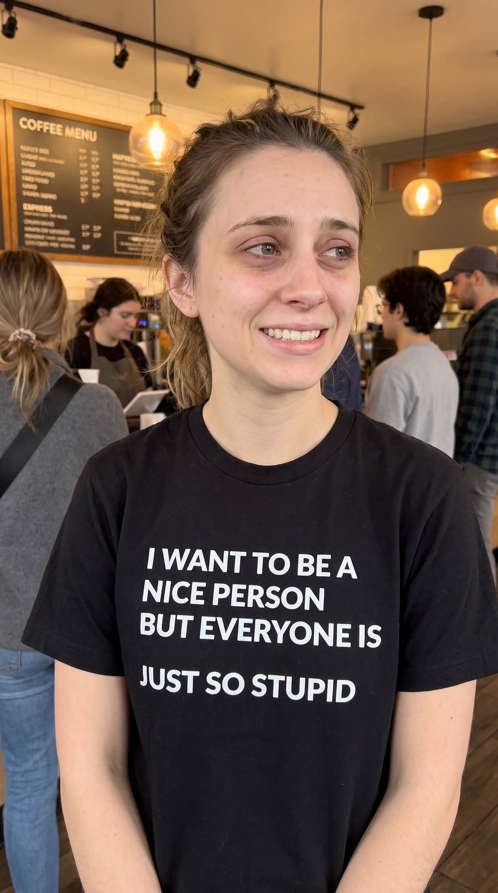 Nice Person. Stupid People. | Honest Humor Tee