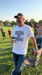 Emotionally Unavailable But Financially Supportive | Dark Dad Humor Tee