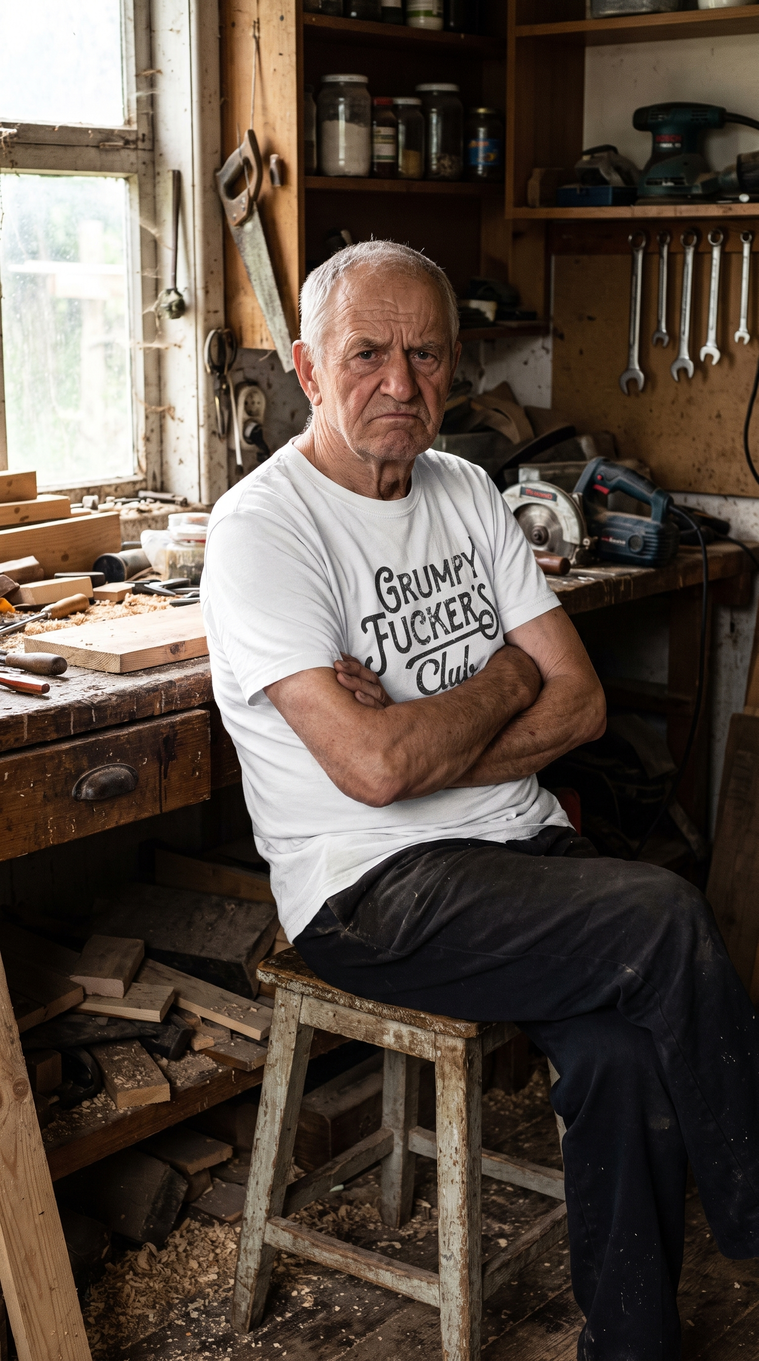 Grumpy Fucker's Club Lifetime Member T-Shirt