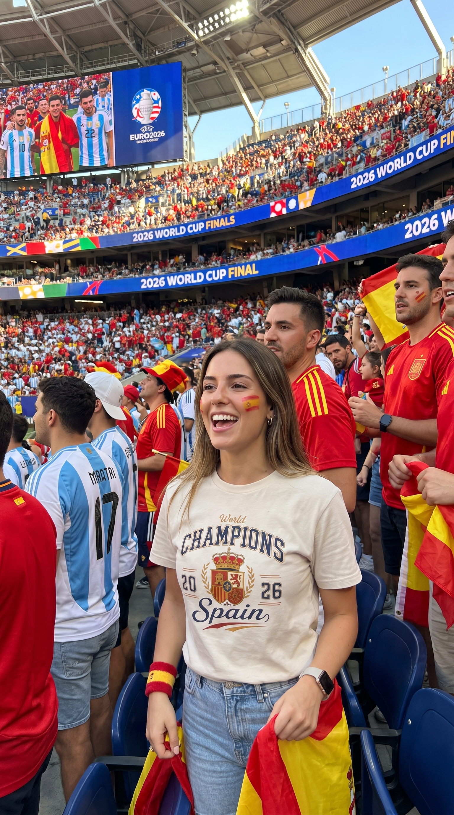 World Champions 2026 Spain Tee | Spanish Crest Soccer Shirt
