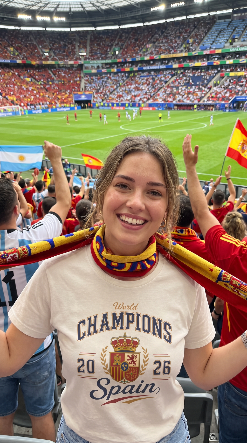 World Champions 2026 Spain Tee | Spanish Crest Soccer Shirt