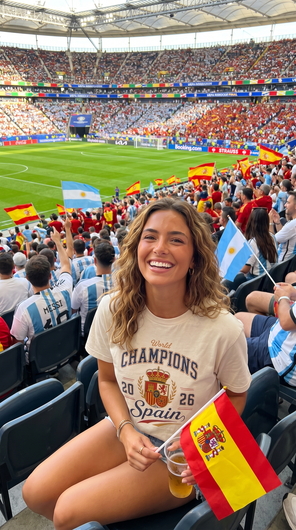 World Champions 2026 Spain Tee | Spanish Crest Soccer Shirt