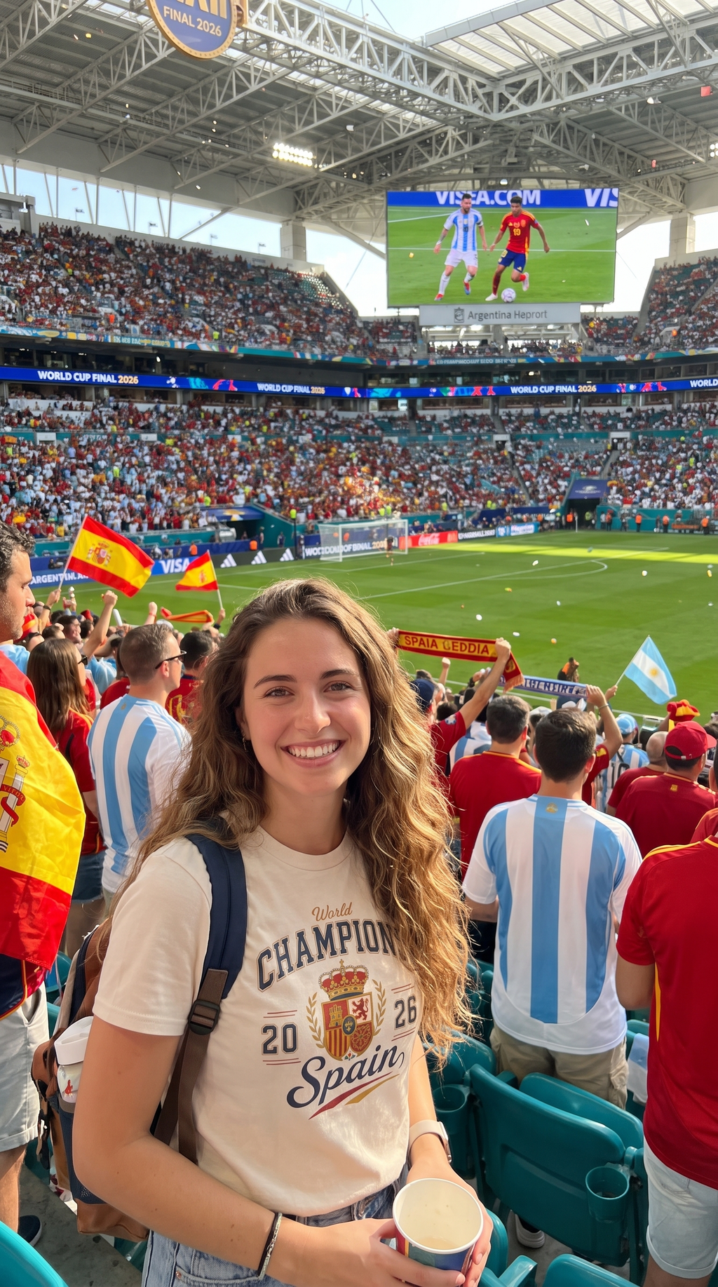 World Champions 2026 Spain Tee | Spanish Crest Soccer Shirt