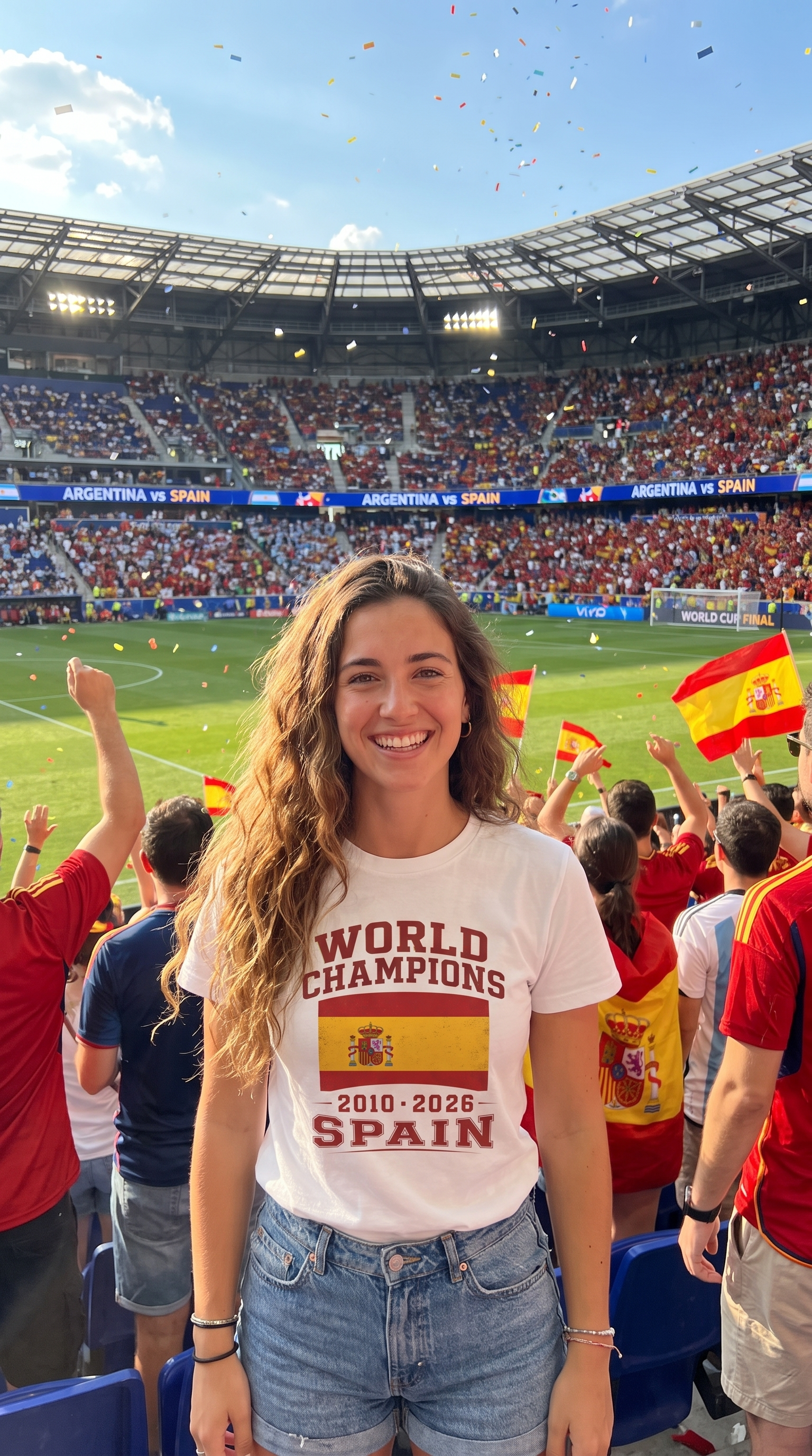 World Champions Spain T-Shirt | Spain Flag Soccer 2010-2026