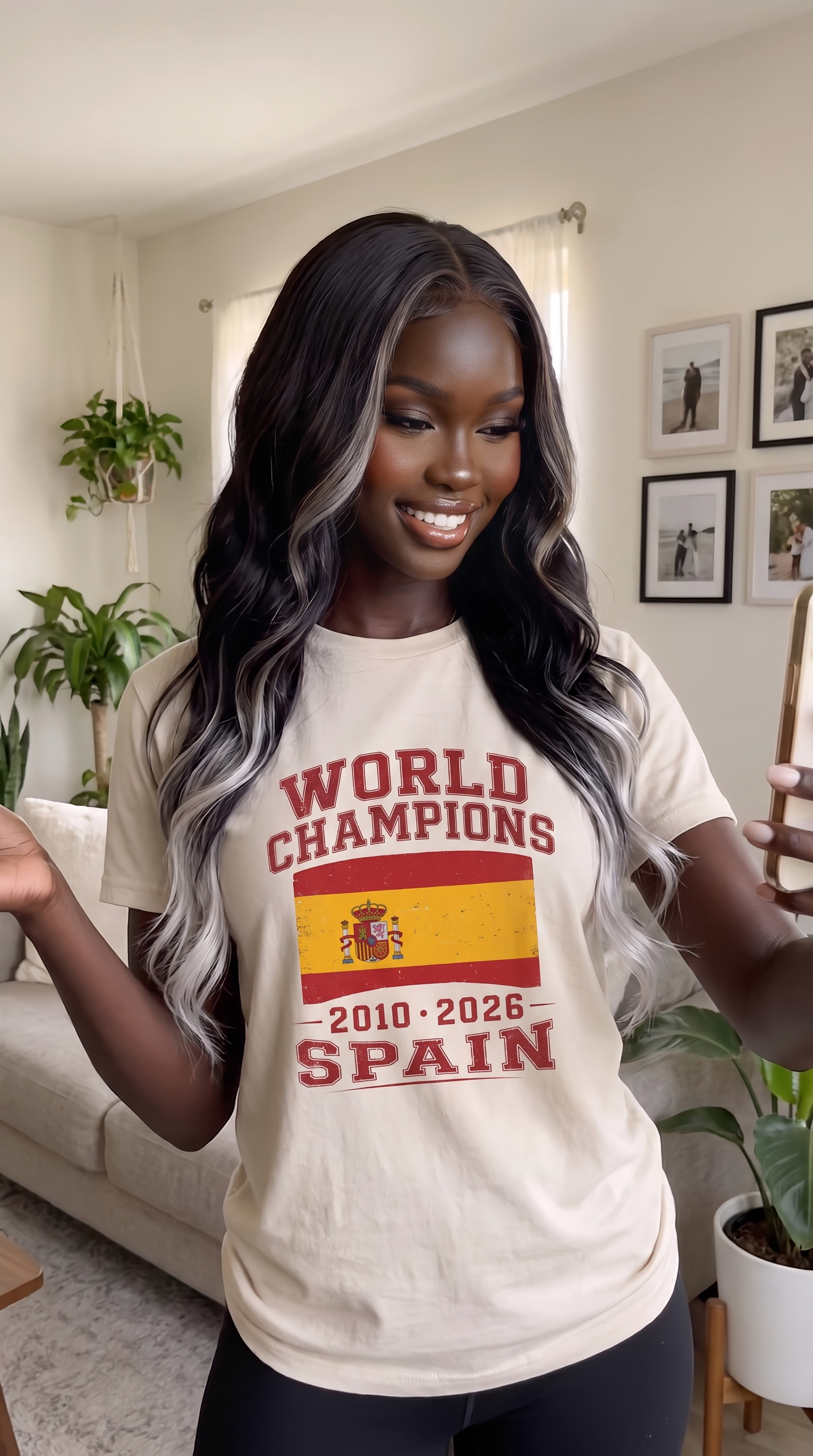 World Champions Spain T-Shirt | Spain Flag Soccer 2010-2026